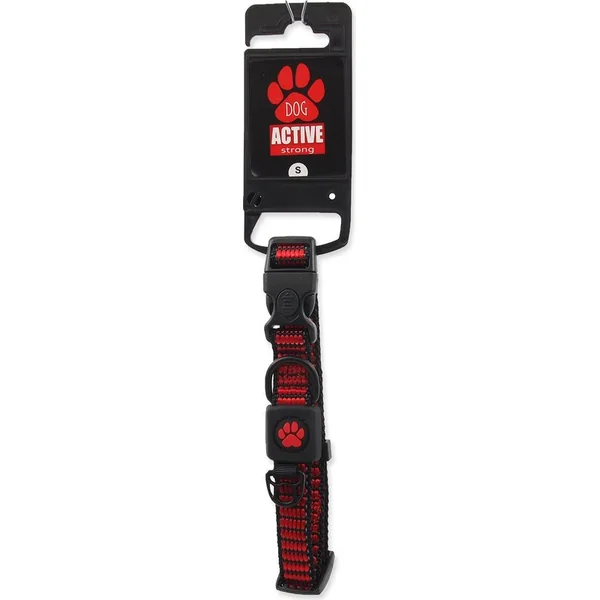 Collier Active Dog Strong S rouge 1,5x27-37cm