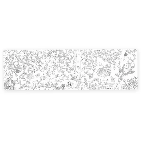 COLORIAGE GEANT LE BOTANISTE LE JARDIN DU MOULIN