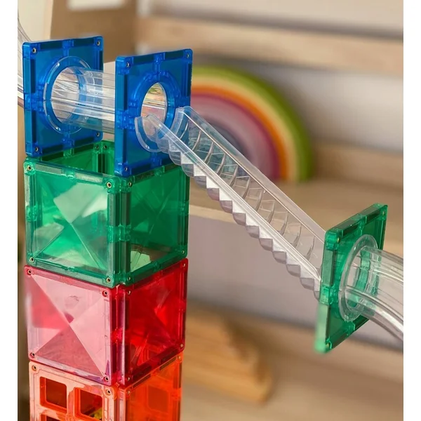 CONNETIX® Ensemble de construction magnétique Rainbow Ball Run Pack 92 pcs