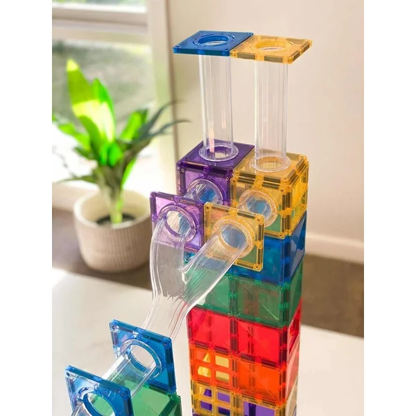 CONNETIX® Ensemble de construction magnétique Rainbow Ball Run Pack 92 pcs