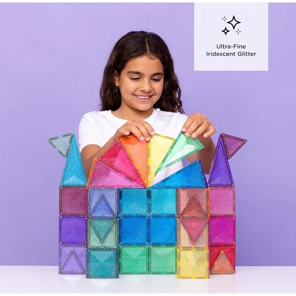 CONNETIX® Glitter Castle Pack ensemble de construction magnétique 48 pcs