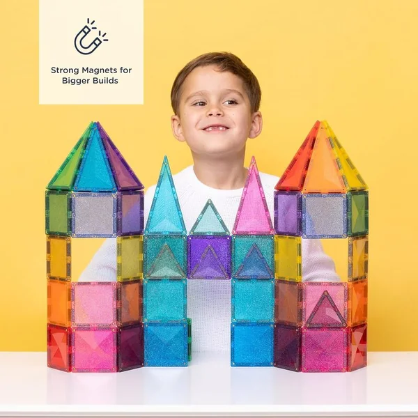 CONNETIX® Glitter Castle Pack ensemble de construction magnétique 48 pcs