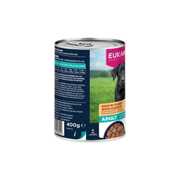 Conserve EUKANUBA Adult riche en dinde avec carottes 400 g