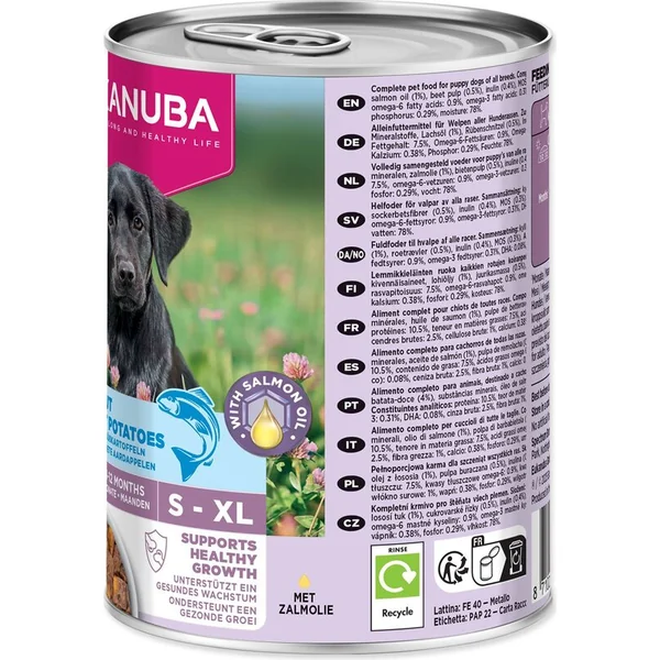 Conserve EUKANUBA Puppy riche en truite avec patates douces 400 g