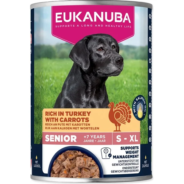Conserve EUKANUBA Senior riche en dinde avec carottes 400 g