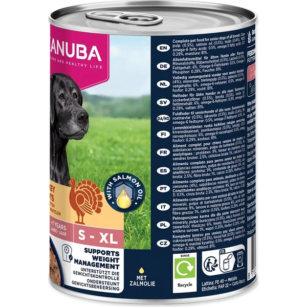 Conserve EUKANUBA Senior riche en dinde avec carottes 400 g