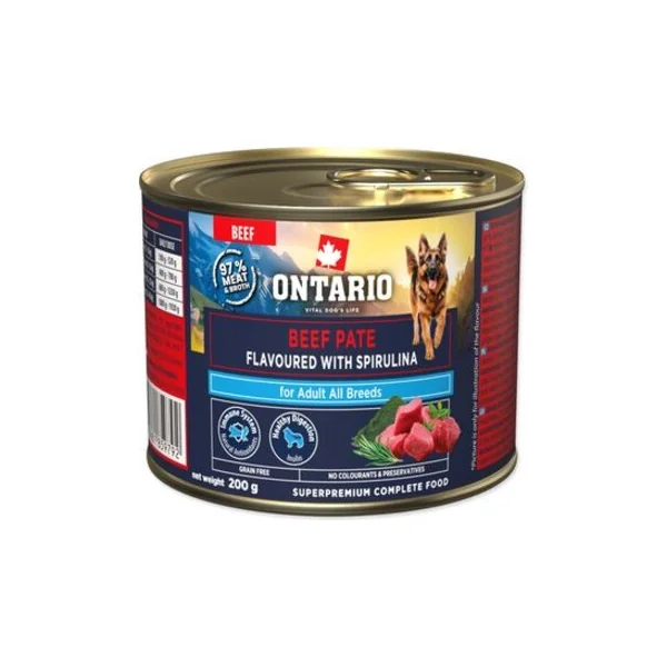 Conserve Ontario Adult pâté de bœuf à la spiruline 200g