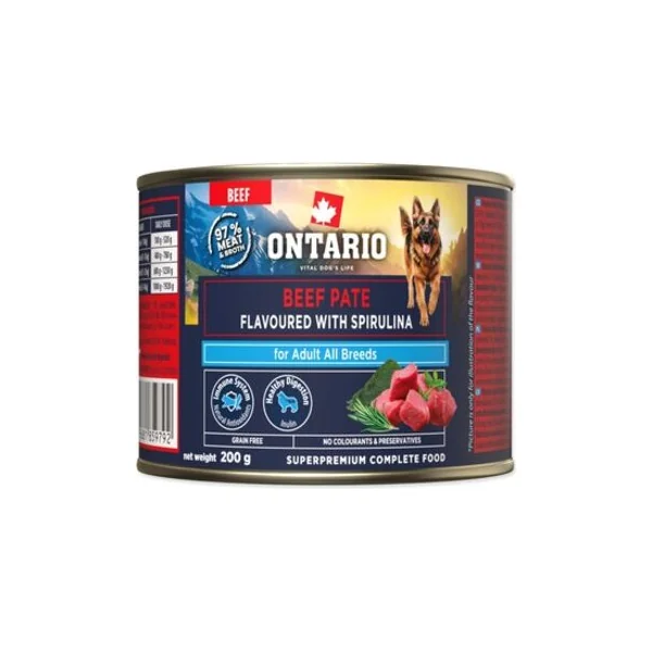 Conserve Ontario Adult pâté de bœuf à la spiruline 200g