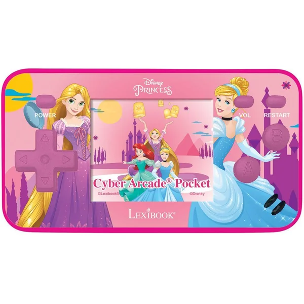 CONSOLE DE JEUX PORTABLE DISNEY PRINCESSE CYBER ARCADE® POCKET - ECRAN COULEUR 1.8'' (4,5 CM) 150 JEUX DONT 10 JEUX DISNEY PRINCESSE EXCLUSIFS