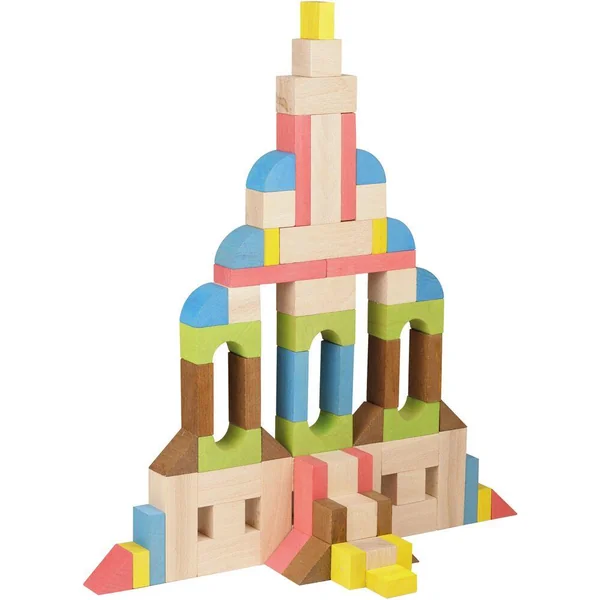 CONSTRUIRE - BLOCS DE CONSTRUCTION - 80 PIECES EN BOIS
