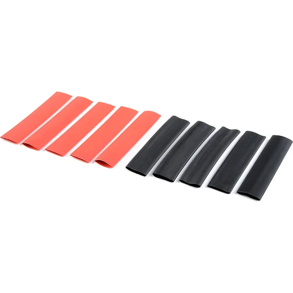 Corally gaine thermorétractable 9,5 mm rouge + noir (5+5)