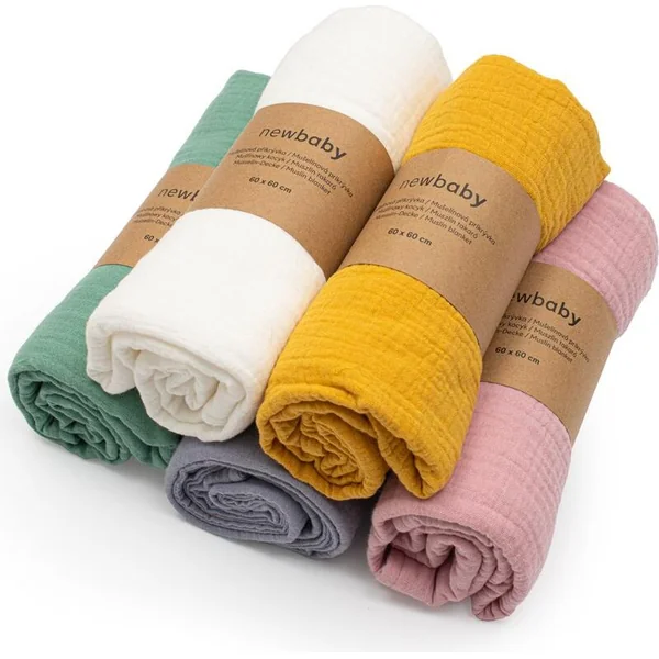 Couverture en mousseline New Baby grise