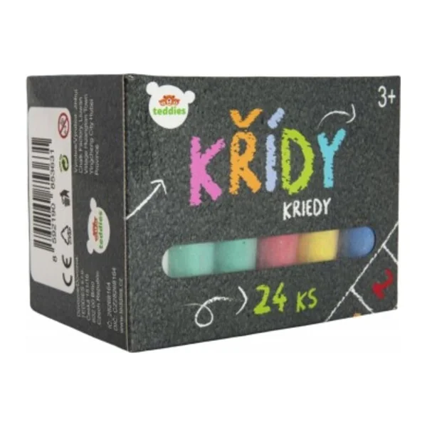 Craies de trottoir colorées 24pcs