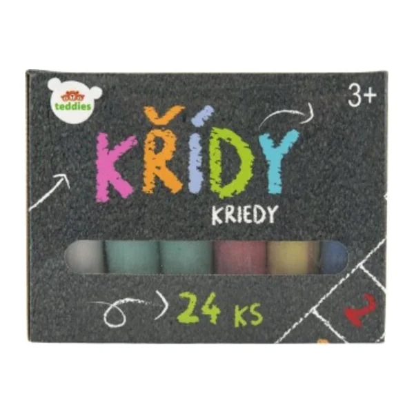 Craies de trottoir colorées 24pcs