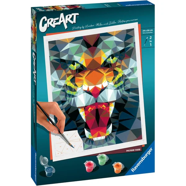 CREART - 24X30 CM - POLYGON TIGER
