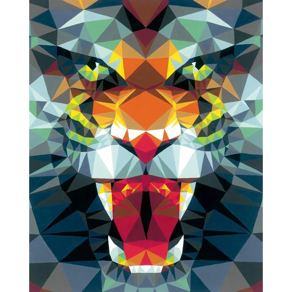 CREART - 24X30 CM - POLYGON TIGER