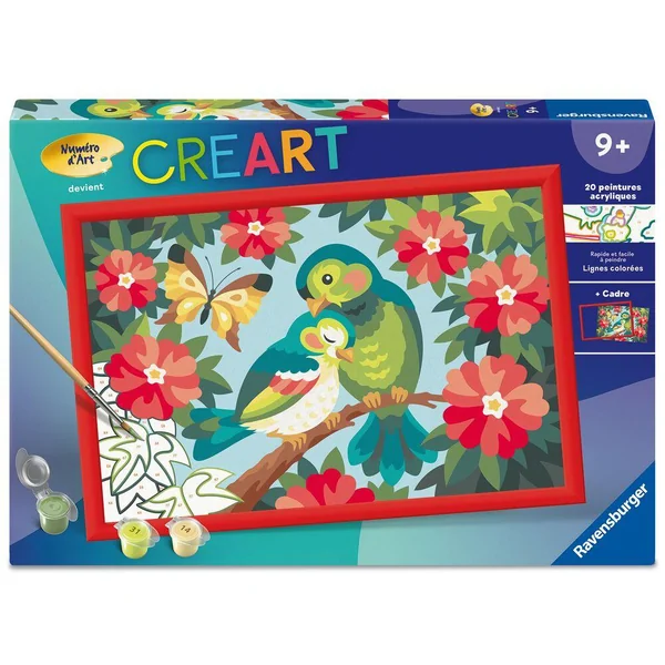 CREART KIDS - 31X21CM - OISEAUX COLORES