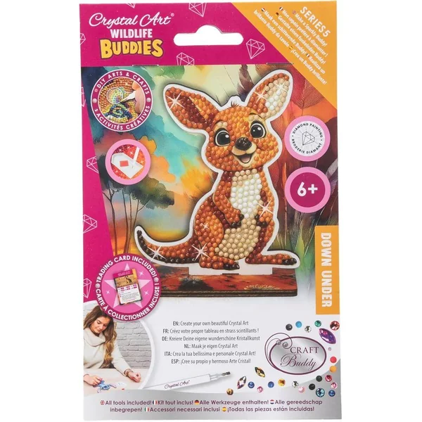 CRYSTAL ART FIGURINES A DIAMANTER - KANGOUROU