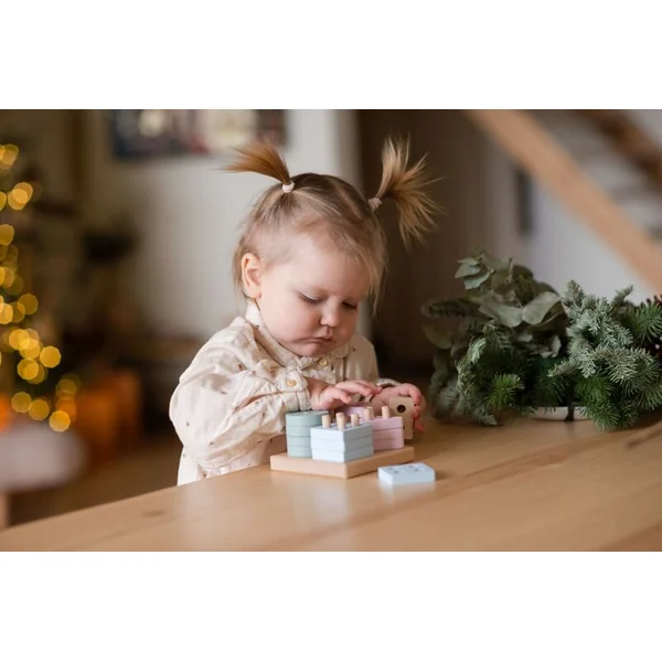 CUBIKA Pastel 15870 Trions les formes IV - puzzle en bois 17 pièces