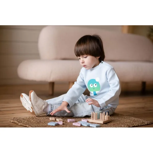 CUBIKA Pastel 15870 Trions les formes IV - puzzle en bois 17 pièces