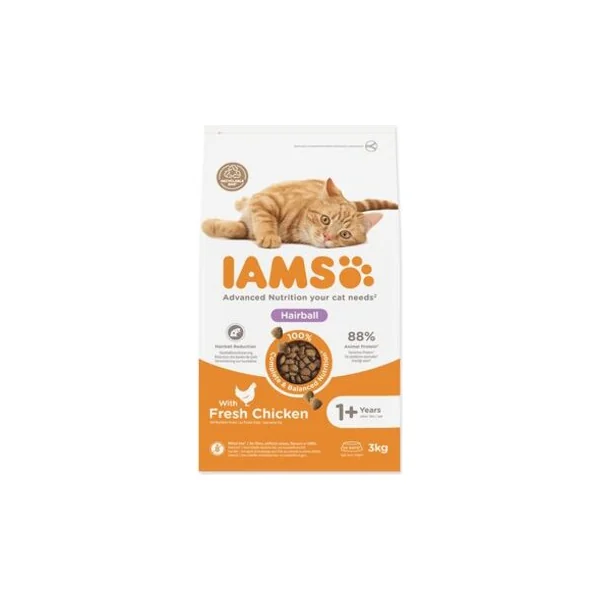 CZZ*IAMS CHAT AD HBCTRL POULET 3KG