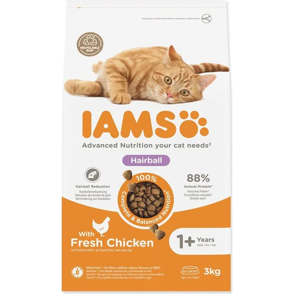 CZZ*IAMS CHAT AD HBCTRL POULET 3KG