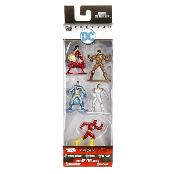 DC COMICS - FIGURINE - PACK DE 5 FIGURINES NANO METALFIGS DC COMICS