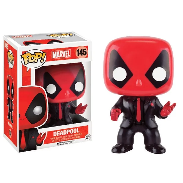 DEADPOOL: DEADPOOL (DRESSED TO KILL), FUNKO POP! MARVEL #145 - figurine vinyl "bobble-head" 10 cm