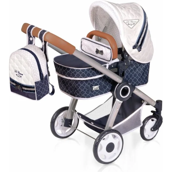 DeCuevas 80537 Poussette pliable pour poupées 3 en 1 avec sac à dos TOP Collection