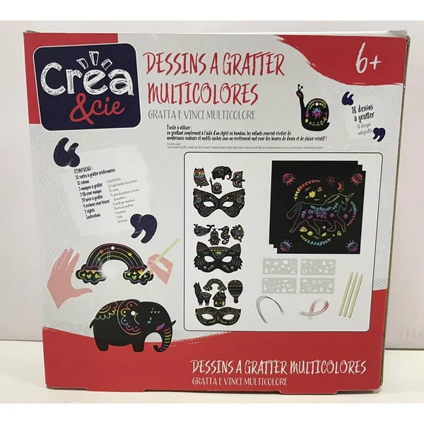 DESSINS A GRATTER MULTICOLORES