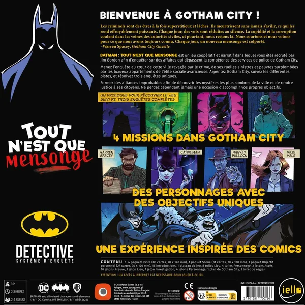 DETECTIVE - BATMAN - TOUT N'EST QUE MENSONGE