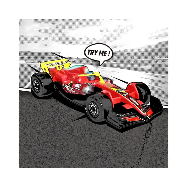 Dickie - Play Vehicles - Formula Racer Team APEX - Friction Motor - 3 Years