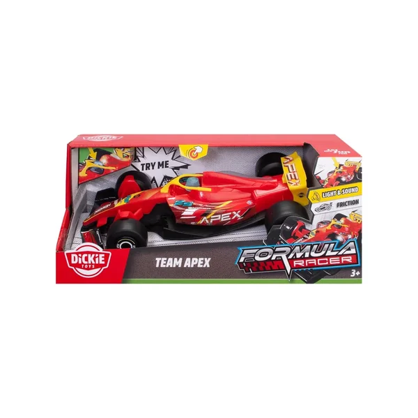 Dickie - Play Vehicles - Formula Racer Team APEX - Friction Motor - 3 Years