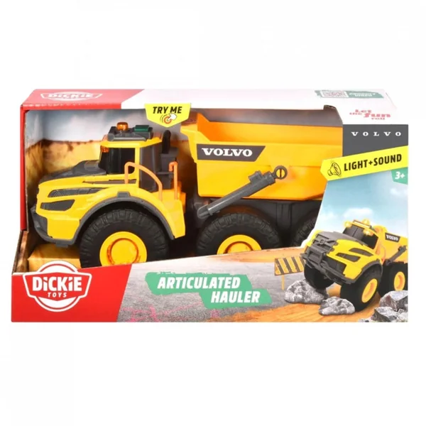Dickie - Play Vehicles - Volvo Articulated Hauler - 23cm - 3 Years - STEM Learning
