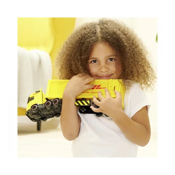 Dickie - Play Vehicles - Volvo FH16 DHL Truck with Forklift - 3 Years - Educational Play