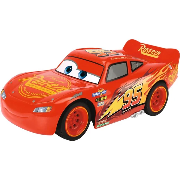 Dickie RC Cars 3 Flash McQueen Turbo Racer 1:24, 17cm, 2can