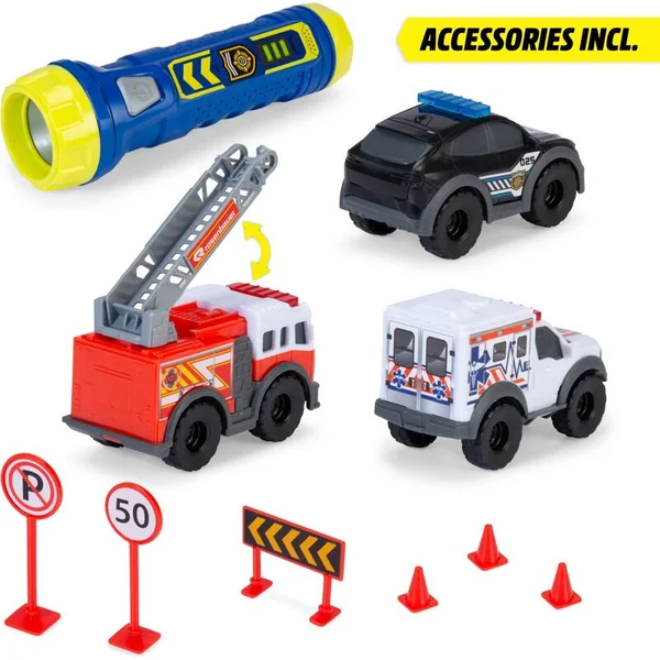 Dickie SOS Micro Set avec lampe de poche 9 cm