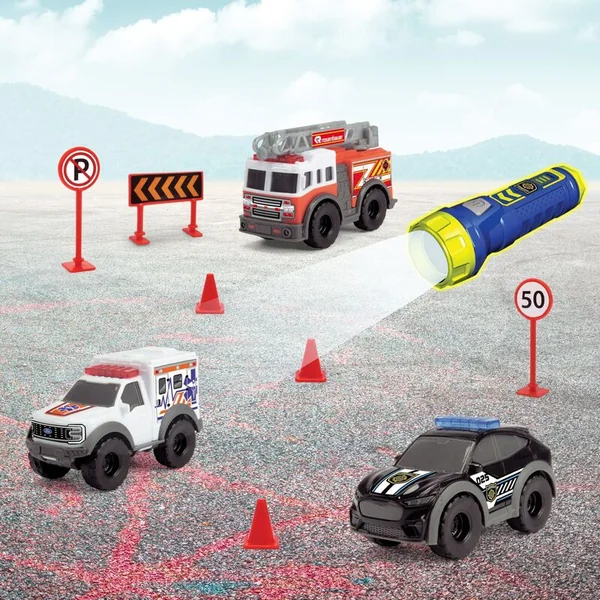 Dickie SOS Micro Set avec lampe de poche 9 cm