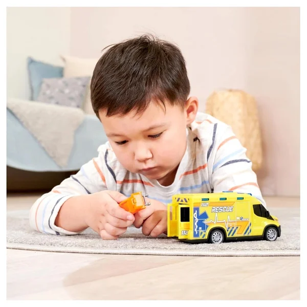 Dickie Toys - Play Vehicles - Iveco Daily Ambulance - Light Sound - 3 Yrs