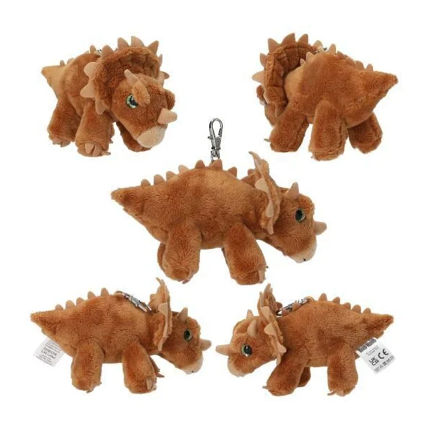 DINO WORLD PORTE CLE EN PELUCHE