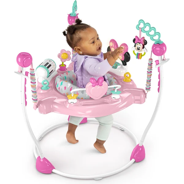 DISNEY BABY Jumper/centre d'activités 2 en 1 Minnie Mouse Forever Besties 6m+ jusqu'à 11 kg