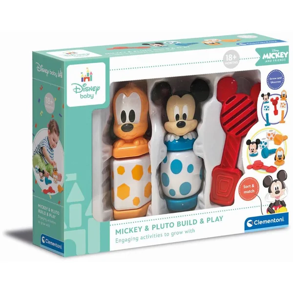 DISNEY BABY - MICKEY ET PLUTO - CONSTRUIS ET JOUE