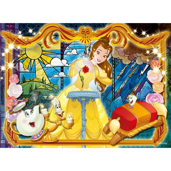 DISNEY LA BELLE ET LA BETE PUZZLE 108 PIECES 2 EN 1