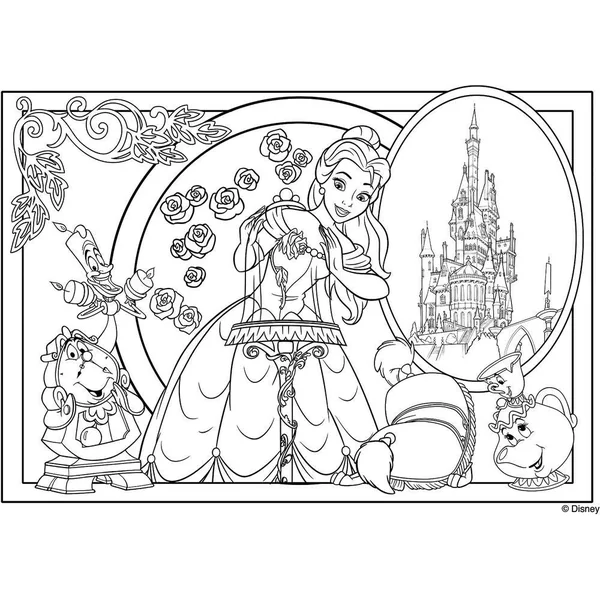 DISNEY LA BELLE ET LA BETE PUZZLE 108 PIECES 2 EN 1