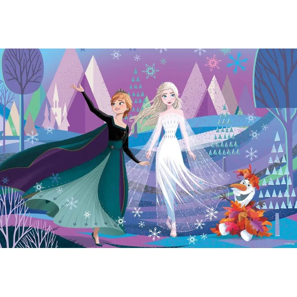 DISNEY LA REINE DES NEIGES PUZZLE 2 X 60 PIECES 2 EN 1