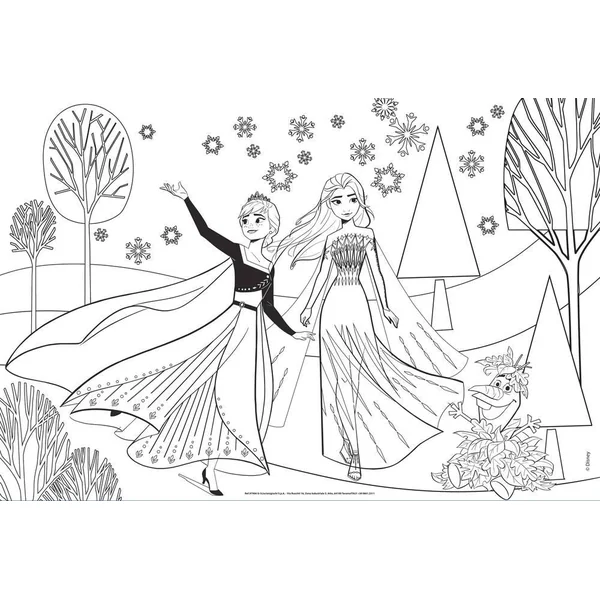 DISNEY LA REINE DES NEIGES PUZZLE 2 X 60 PIECES 2 EN 1