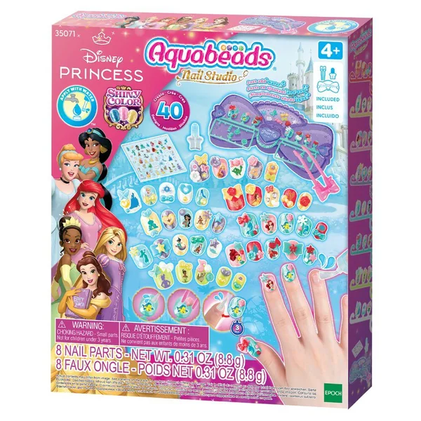 DISNEY PRINCESS - AQUABEADS - LE COFFRET DE MANUCURE
