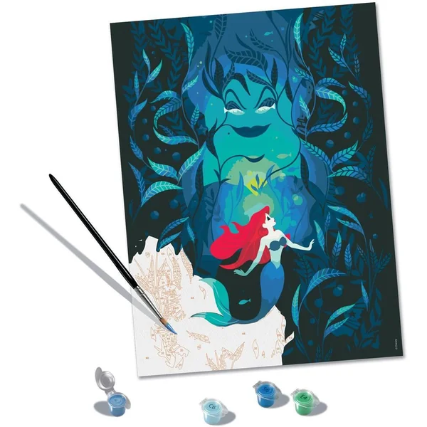 DISNEY PRINCESS - CREART 30X40CM ARIEL ET URSULA