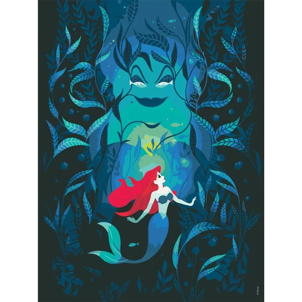DISNEY PRINCESS - CREART 30X40CM ARIEL ET URSULA