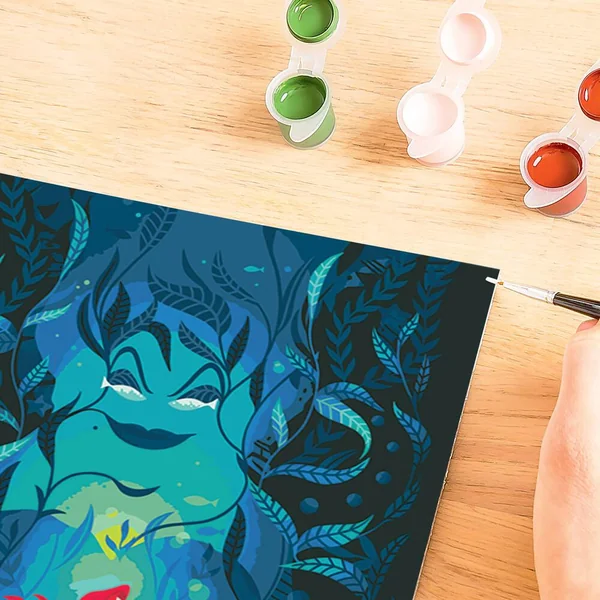 DISNEY PRINCESS - CREART 30X40CM ARIEL ET URSULA